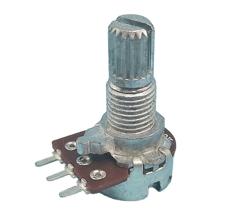 amplificador audio del pote de la forma cónica del Pin 500k del potenciómetro 3 de 12m m A10k