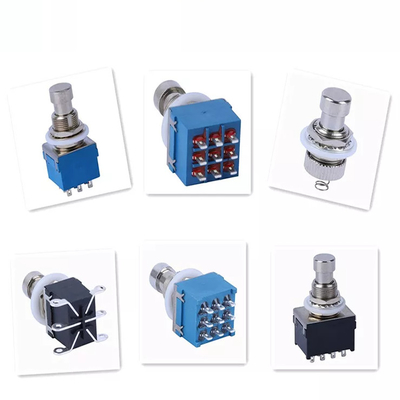 Puente verdadero de PIN Dpdt Stomp Switch del interruptor de pie de la guitarra 3PDT 9