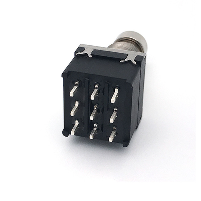 Enganche del pedal del interruptor de pie del pedal de la guitarra DPDT 4 Pin Toggle For Guitar Effect