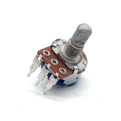 calidad  150V AC 500k Potentiometer With Switch 15mm 3 Position Mixer Console fábrica