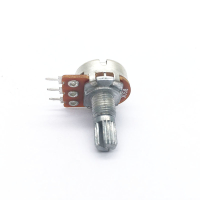 Potenciómetro giratorio WH148, Control de volumen de larga duración, potenciómetro lineal B50K B10K, potenciómetro de película de carbono para Audio