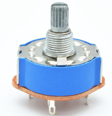 interruptor rotatorio de la banda del diámetro de 25m m con el guardapolvo azul usado para el dispositivo y el transductor eléctricos