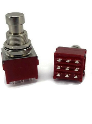 Interruptor del botón de Pin Effect Foot Switch Push del interruptor de pie del pedal del efecto de la guitarra de Of Soft Click 3PDT del fabricante 9