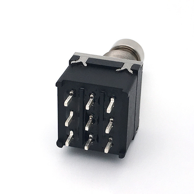 9 el Pin 3pdt pisa fuerte el interruptor 500V para la guitarra eléctrica