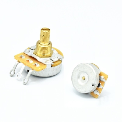 Potenciómetro blanco de los potes 0.125w B100k de la guitarra eléctrica 10000ohm