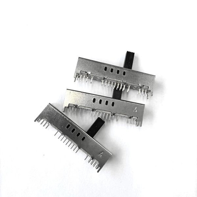 Consola horizontal eléctrica de los sonidos de la diapositiva del interruptor deslizante 4P8T de la astilla 0.3A
