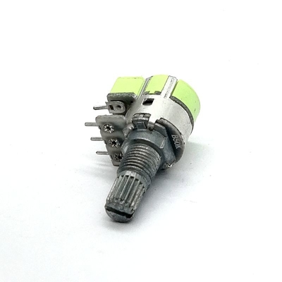Pin 12m m rotatorio dual del control de volumen de la película de carbono 100k del potenciómetro 6