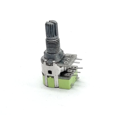 Pin 12m m rotatorio dual del control de volumen de la película de carbono 100k del potenciómetro 6