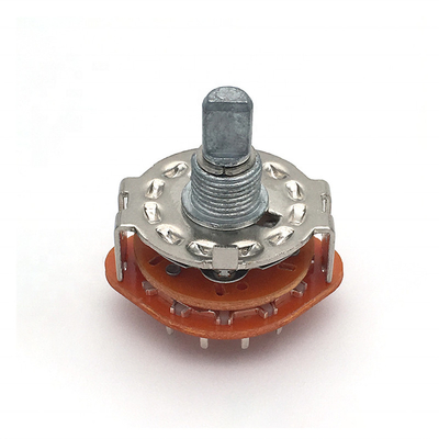 Presidentes continuos multi del interruptor rotatorio del lazo 2p4t Mini Rotary 500ohm