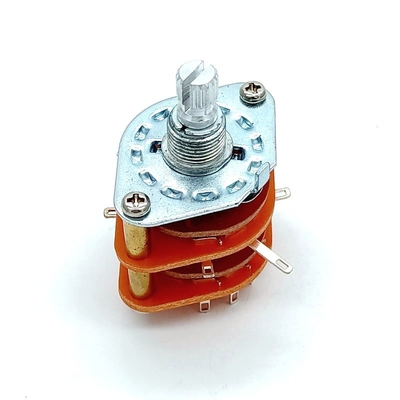 Diámetro 29m m interruptor rotatorio 0.3A de 12 posiciones