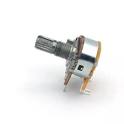 Potenciómetro de 5k con interruptor cónico de audio de doble banda de 15 mm