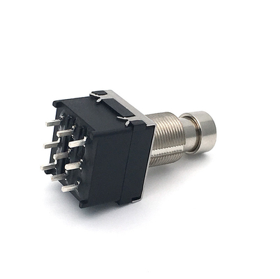 Trabando el botón del pedal 1500V 3PDT del interruptor de pie de la guitarra encendido
