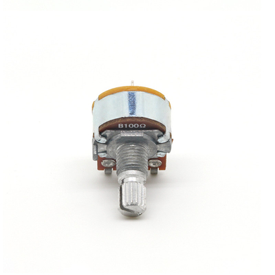interruptor rotatorio continuo dual 0.5A del potenciómetro de 25ohm B100k