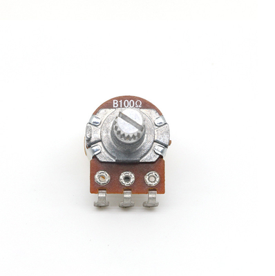 interruptor rotatorio continuo dual 0.5A del potenciómetro de 25ohm B100k