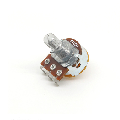 interruptor rotatorio continuo dual 0.5A del potenciómetro de 25ohm B100k