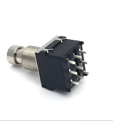 SF17 10000 completa un ciclo 2pdt el interruptor 9 Pin Push Button Foot 100ohm