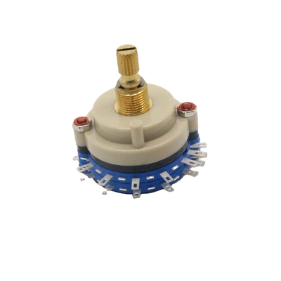 Interruptor giratorio continuo de alta precisión 100ohm Interruptor giratorio multipolar