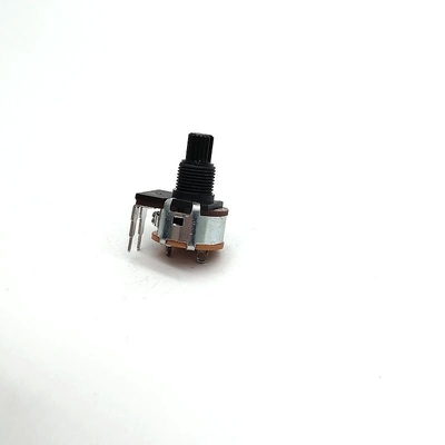 Potenciómetro negro del botón del volumen de 5000ohm 6 Pin Volume Control 0.2W
