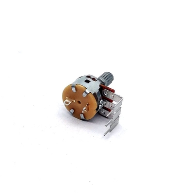 Potenciómetro del amperio de la guitarra del amortiguador 16m m con el interruptor de botón 0.2W