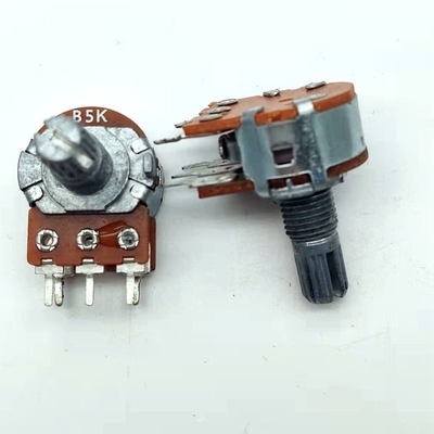 Potenciómetro de interruptor giratorio de eje metálico de 16 mm para amplificador de audio